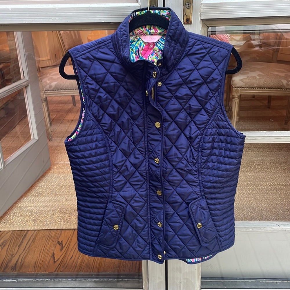 Lily Pulitzer quilted vest - L